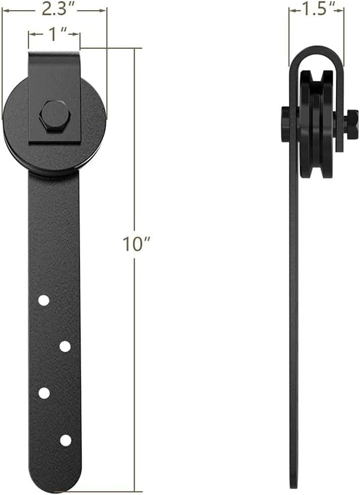 Door Hardware Track Kit Mini Sliding Barn Door Hardware Kits for Cabinet Doors Rail Set Smooth Silent Door Roller Rail for Single Door Hardware Doors (Color : C) (A)