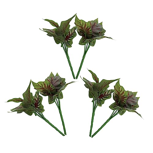 Alipis 6pcs Artificial Greenery Leaves Plant Decoration Faux Plant Ornament for Home Office Wedding Indoor Outdoor Decor Realistic Simulation for All Occasions