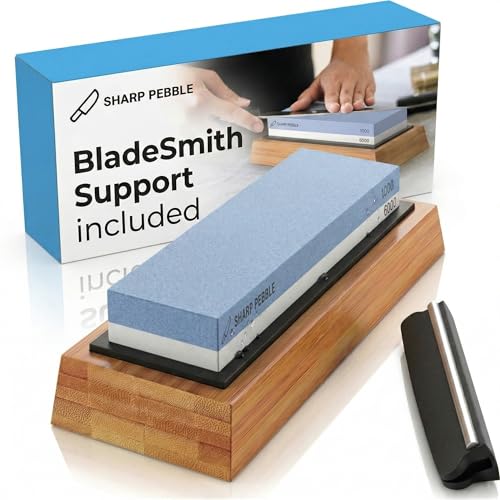 Sharp Pebble Premium Whetstone Knife Sharpening System – 1000/6000 Grit Whetstone Knife...
