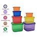 Prefer Green 7 PCS Portion Control Containers Kit (with COMPLETE GUIDE, 21 DAY DAILY TRACKER, 21 DAY MEAL PLANNER, RECIPES PDF),Label-Coded,Multi-Color-Coded System,Perfect Size for Lose Weight