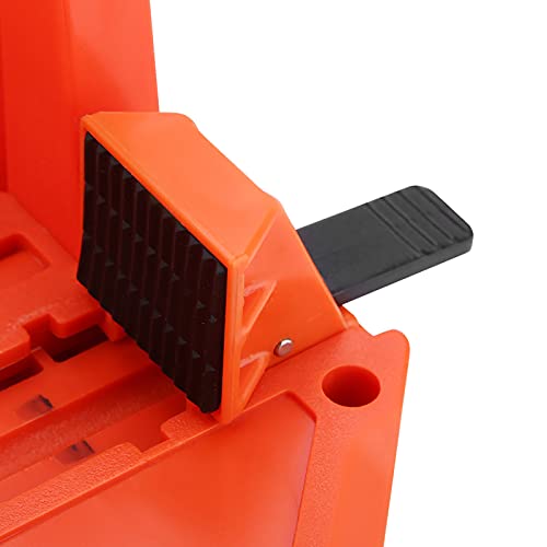 Walfront Gehrungslade 14-Zoll Säge Klemmbox Holzschneide Handsäge mit Klammer, Kunststoff Schneidlade Gehrungslade, Hardware Werkzeug Säge, Aufbewahrung Gehrungsbox