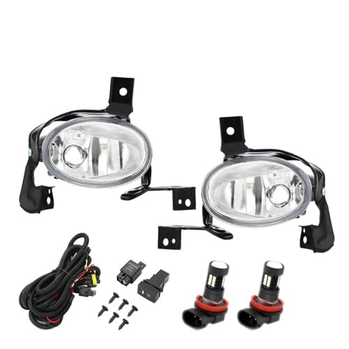 Phares antibrouillard pour CR-V 2010-2011 avec lentille transparente et lumière blanche ambre