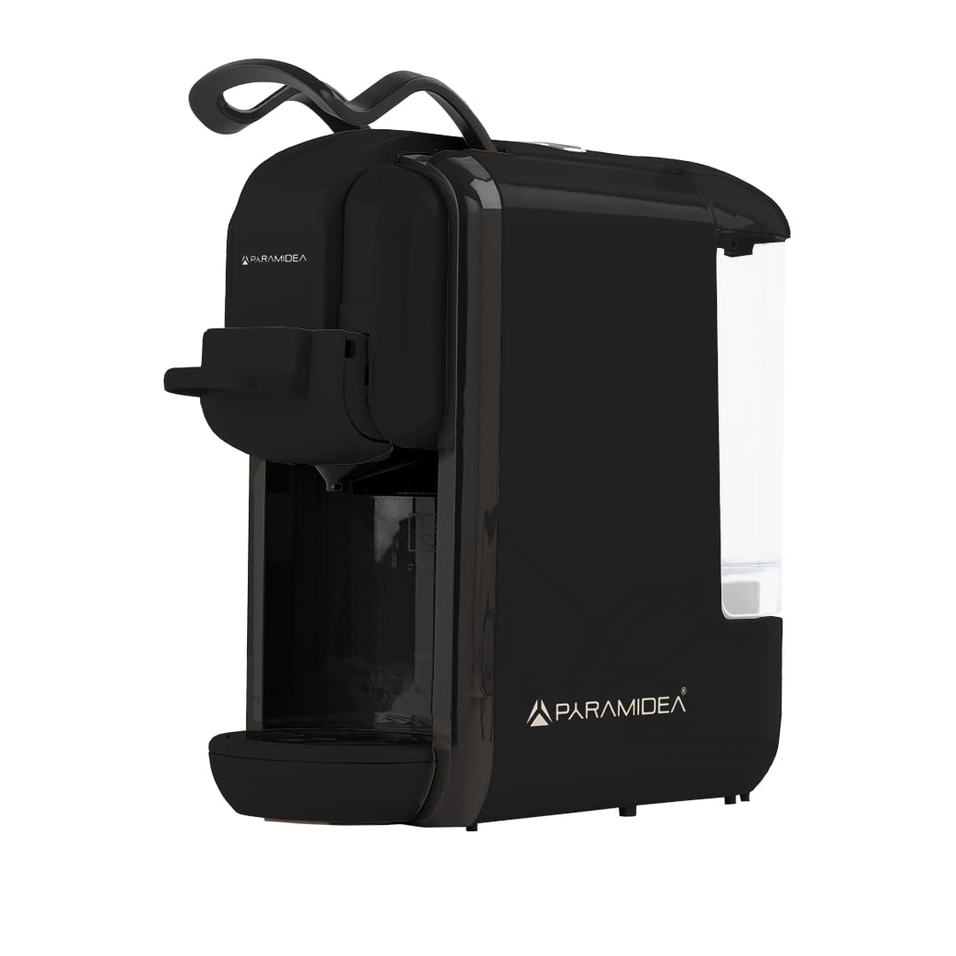 PYRAMIDEA Macchina per Caffè 3 in 1 Compatibile con Nespresso Dolcegusto e Cialde Bevande Fredde da 0,6L Nero ICP310B