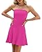 OFEEFAN Womens Summer Dresses 2025 Strapless Tube Short Mini Homecoming Cocktail Cute Party Graduation Clothing Pink XS