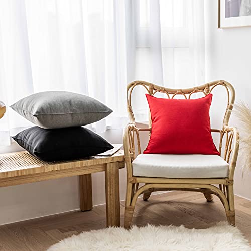 Home Brilliant HBFSFM1608 Pillow Covers Outdoor Black Throw Pillows Waterproof Linen Decorative Pillow Cases thumb #5