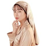 Utukky ナイトキャップ シルクキャップ 筒型デザイン 朝まで脱落なし シルクナイトキャップ ロングヘア用 ヘアキャップ 枝毛・寝癖防止 就寝用 誕生日 プレゼント