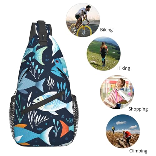 Bolso Pequeño Tipo Bandolera para Mujeres y Hombres Negro miniatura 6