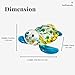 Hand Blown Art Glass, Sea Turtle Animal Figurine – Decorative Home Décor Collectible, Display Only, Unique Decorative Gift,Turtle Art Glass Blown. (N0053)