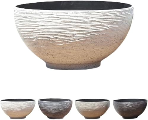 CokBlu 大型プラスチック水槽 大容量で軽量かつ堅牢 人工スイレン付き 金魚鉢・スイレン鉢として活用可能 青?魚やカメの飼育 観葉植物の水培に最適 室内装飾にもなる アクアリウム用多目的ボウル