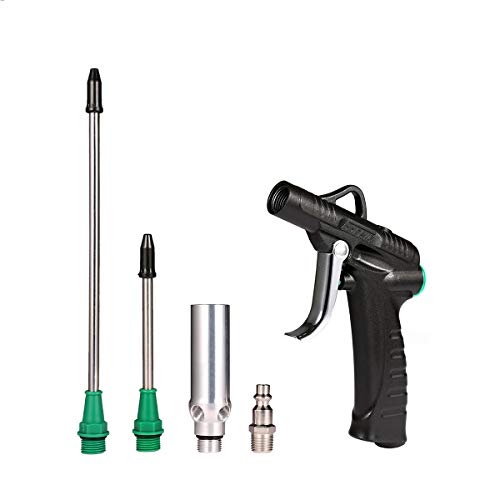Valianto Air Blow Gun With 4.8”,8.5” Extended Nozzle And Large Flow Vacuum Nozzle, High Flow Air Nozzle Blower Gun Kit For Compressor, Clean Handy Tool,Industrial Air Blow Gun,Quick Connect #TOP2