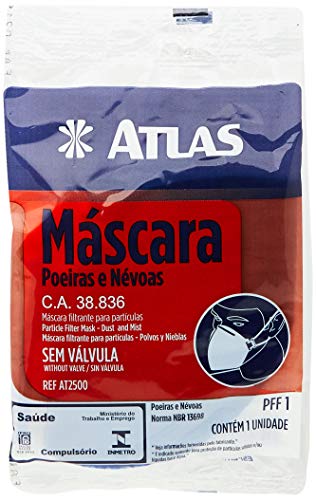 Pincéis Atlas AT2500 Mascara de Feltro Pff1 sem Valvula