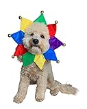 ComfyCamper Jester Clown Dog Costume for Small Medium Large Dog Puppy Puppies Cat Kitten - Cute Costumes Outfits Clothes Accessories - Collar Outfit for Pet Cosplay Halloween Christmas (Large)