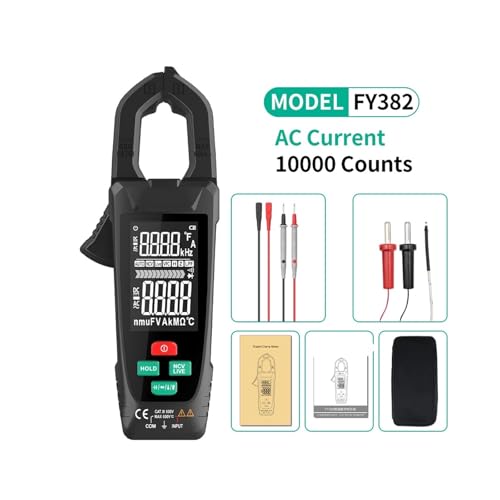 Multímetro de pinza digital portátil para corriente con 10000 cuentas (FY382) miniatura 2