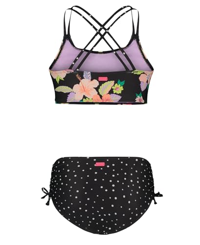 Image of Roxy Girls' Two-piece Bikini Swimsuit Set, UPF 50+ Sun Protection, Quick-Dry Bathing Suit