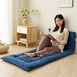 Housecover ごろ寝マット 長座布団 お昼寝マット 70×120cm ごろ寝布団 ごろ寝クッション 柔らかな肌触り 固綿入り 三層構造 ソファパッド ごろ寝敷布団 フロアクッション 車中泊 長方形 抗菌 防臭 防ダニ 昼寝 コンパクト 一人暮らし シンプル ネイビー