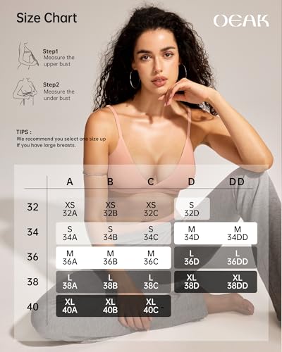 Image of OEAK Women Triangle Unlined Bra Wireless Pull On Plunge Bras