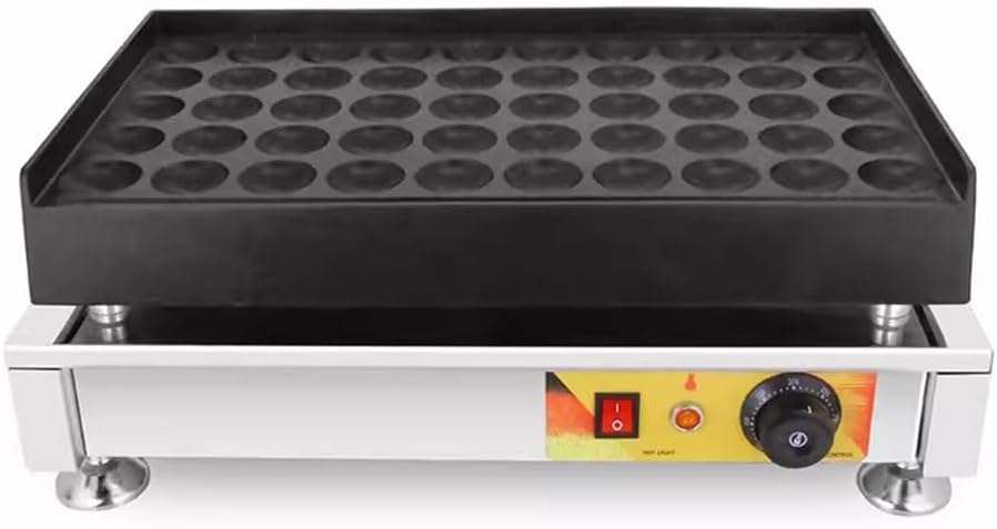 Commercial 50 Holes mini dutch pancakes pancake maker Poffertje grill machine pancake machine Dorayaki Griller (220, Volts)