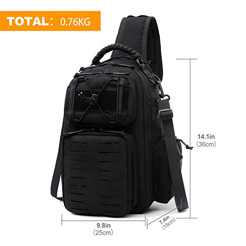Antarctica Tactical Sling Bag Men Military Backpack Shoulder Bag Molle Pack Assault Daypack Large #TOP2