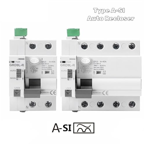 RCD électromagnétique automatique pour maison connectée 40A - 7