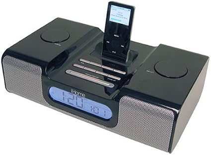 iHome iH5 Clock Radio and Bocina System for iPod (Black) : Amazon.com.mx:  Electrónicos