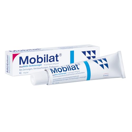 Mobilat DuoAktiv Schmerzgel Kühlendes Schmerzgel zur Behandlung stumpfer Verletzungen wie Prellungen Zerrungen Verstauchungen 1x 50 g Gel