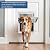 CEESC Large Dog Door with Soft Transparent Magnetic Flap and Snap-in Closing Panel, Premium PVC Plastic Pet Door for Large Dogs(XL,White)