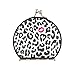 Sletend Leopard Print Lip Compact Mirror, Lightweight & Portable Mirror, Travel Makeup Mirror, Folding Handheld 1x/2x Magnifying Compact Mirror for Women Girls Gift