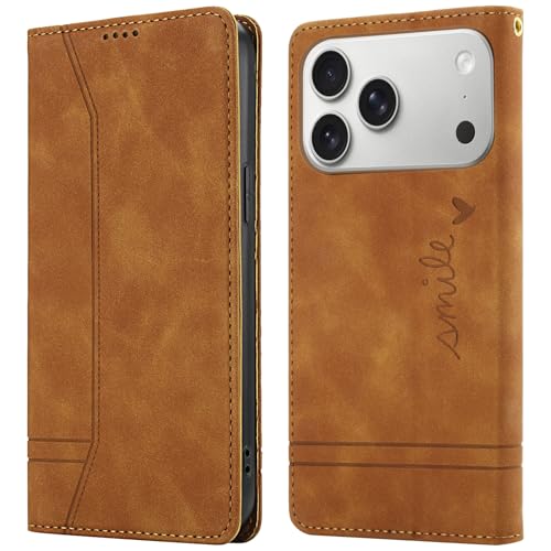 Étui iPhone 17 Pro Max antichoc avec béquille et rabat magnétique