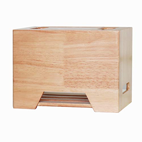 Kabelbox Holz WLAN Router Box Aufbewahrungs Kabel Verstecken Schreibtisch Cable Organizer Boden Kabelorganisation für Verstauen Kabel Fernsehers
