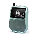 Canta Tu Karaoke PRO 2023 Karaoke Professionale Completo con Microfono Wireless, Display Touch, Connessione Wi-Fi, Effetti Vocali, Luci LED, Batteria Ricaricabile, Voice Changer, Verde