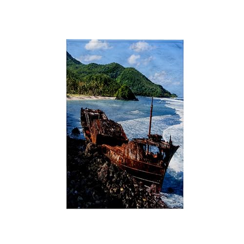 3dRose Shipwreck on Tutuila Island Hand Towel 15x22