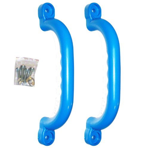 KIDWISE 10 Inch Safety Hand Grips for Playsets, Set of 2 - Blue