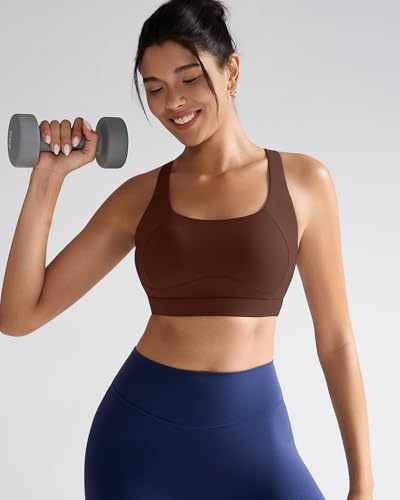 Image of RUNNING GIRL Sports Bras for Women High Support,Racerback High Impact Sports Bra Moulded Cup Workout Bra Push up