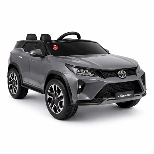Image of 12V Fortuner Legender Kids Ride On M-7588 Car | 6V Dual Motor | Remote Control | LED Lights | Music & Bluetooth (Grey)