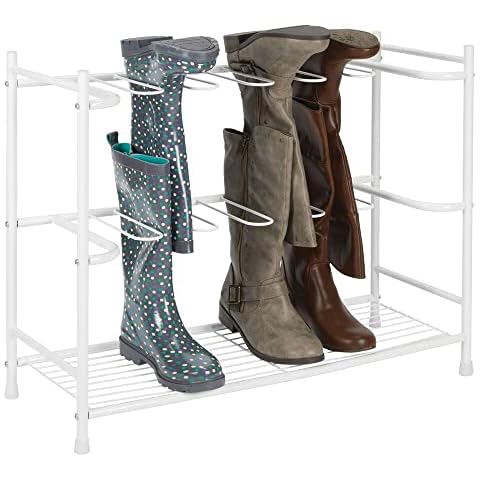 mDesign Zapatero para botas - Estante organizador de zapatos y botas altas Cover