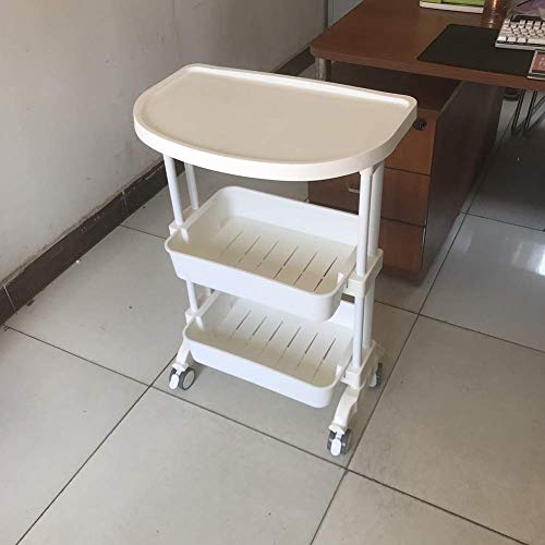 YASEking Trolley On Wheels Tool 3 Tier Schoonheidssalon Kar met laden, ABS kappers SPA Tattoo rolwagen met universeel… - Image 3