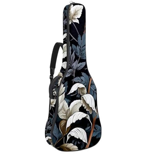 Sac pour guitare acoustique étanche multicolore aux motifs de belles fleurs, étui 108 cm