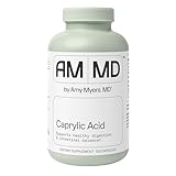 Dr Amy Myers Caprylic Acid Capsules 800 mg - Supports Yeast Balance and Candida Levels - Gradual Release, Best Buffered Formula to Support a Healthy Gut and Probiotic - 120 Vegan Capsules