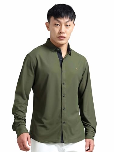 Image of STELLERS Men's Premium Full Sleeve Shirt | Feather Touch Feel| Regular Fit| Odour Resistant| Anti-Static| Wrinkle Free| Quick Dry | Stretchable| Lightweight| Sweat-Proof