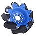 Omni-Directional Mecanum Wheel 3 Inch 45° with 8 TPU Rubber Drive Rollers Industrial Smart Robot Car Parts DIY Accessories Diameter 76mm Width 40.5mm ((Right Wheel)