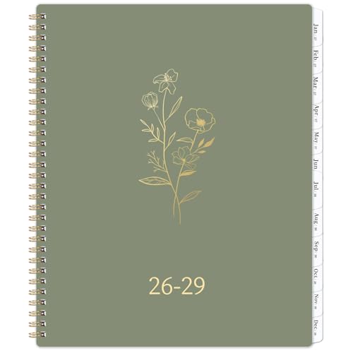 Agenda mensual de 3 años 2026-2029 de diseño elegante y encuadernación resistente para notas