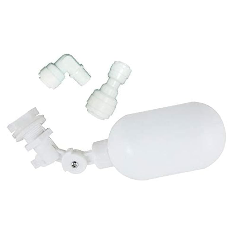 Válvula de boia para aquário em PVC Malida com braço ajustável e tubo de 1/4"