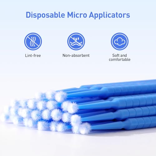 Image of JMU 400pcs Dental Micro Applicators Brushes Regular, Disposable Microswabs