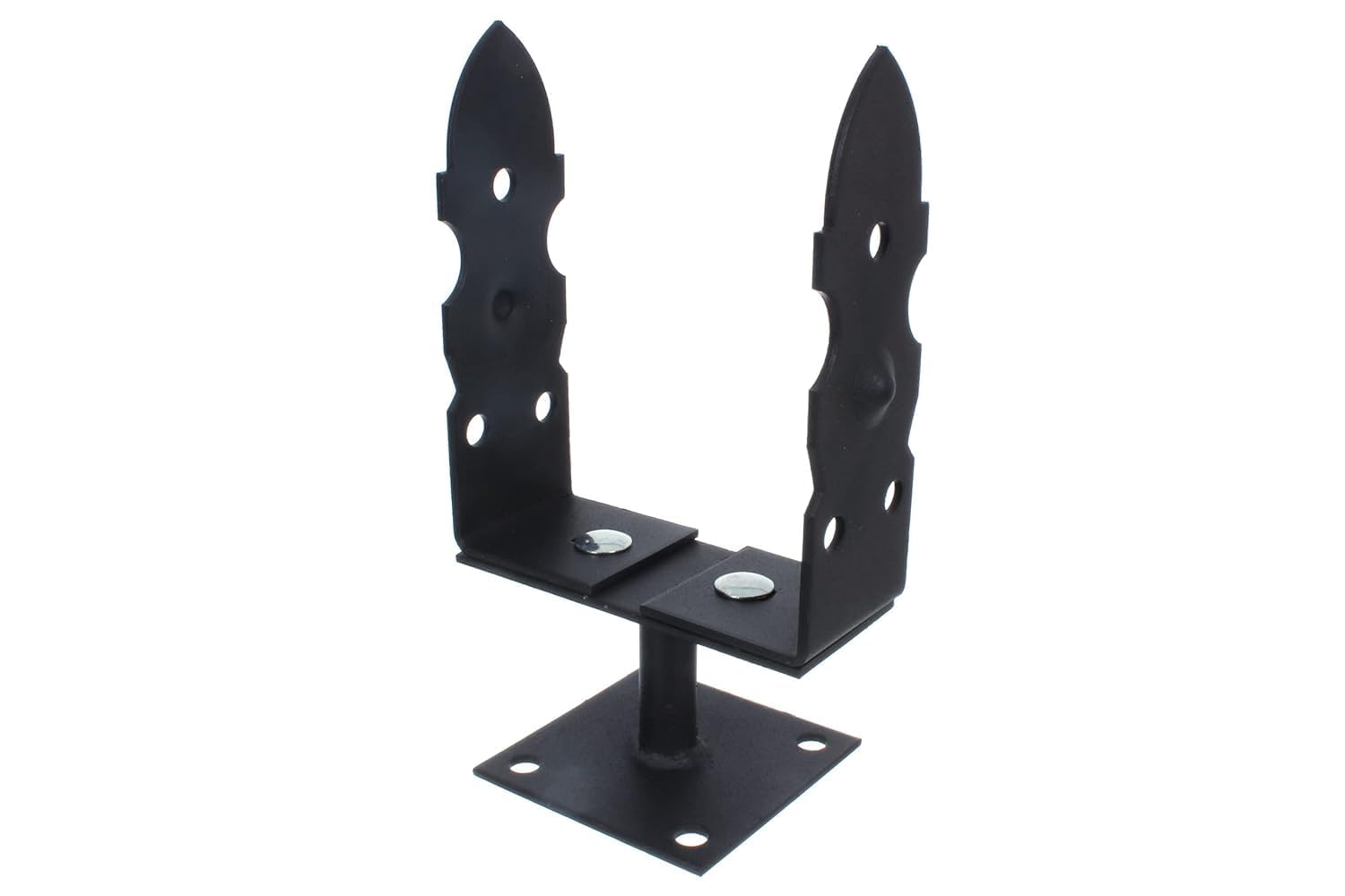 Support De Poteau En U à Visser 100mm - Argent Galvanisé