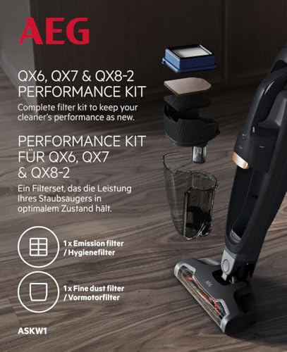 Kit Filtres Performance AEG ASKW1 – Lot de 2 Filtres HEPA, Compatible QX6, QX7, QX8.2 - vue 9