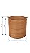 KOUBOO 1060095 Laguna Round Ear Handles, Honey-Brown Rattan Storage Basket