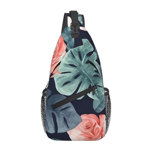 Mochila bandolera unisex tipo chest bag color negro