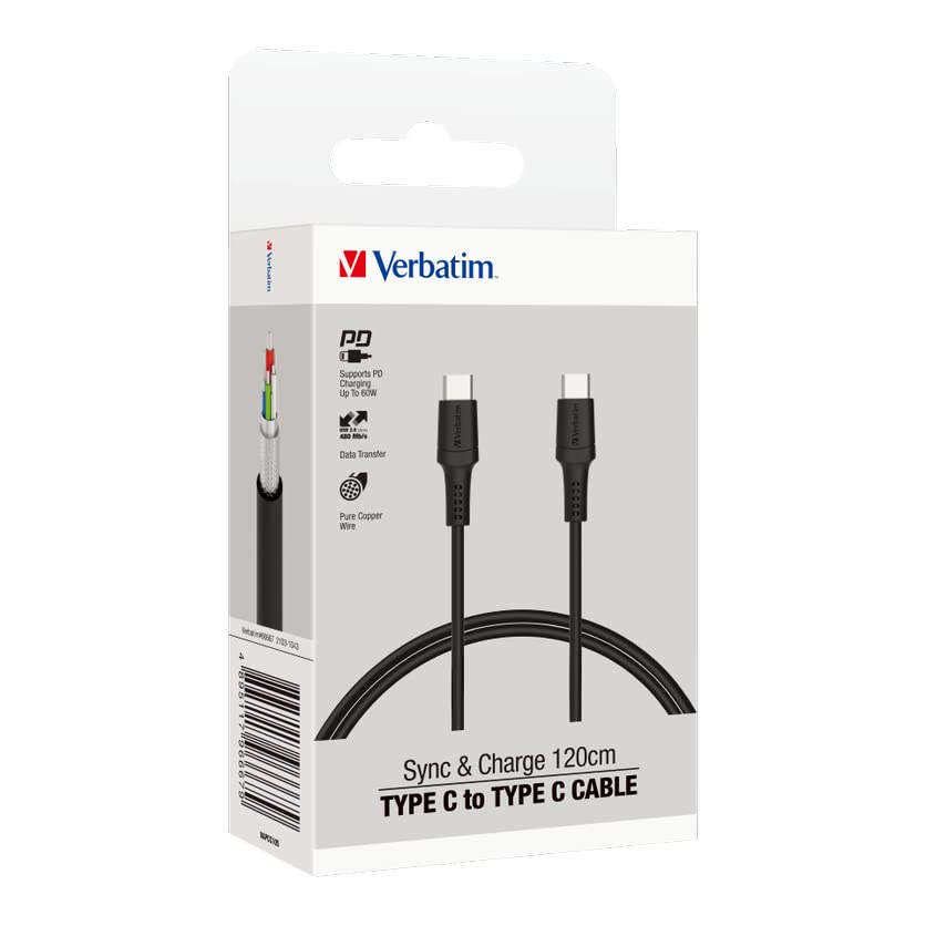 See full amazon price history chart for Verbatim Type C to Type C Cable 120cm PVC – Black; 42.2 Inch (Cables) Verbatim Type C to Type C Cable 120cm PVC – Black; 42.2 Inch (Cables) (B0BB22NCV7) Amazon Price History, Amazon Price Tracker