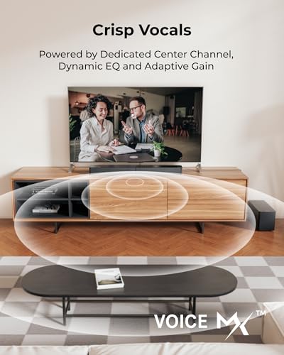undefined ULTIMEA 5.1CH Surround Sound Bar with Subwoofer, Dolby Atmos, VoiceMX, BassMX, APP, 300W Soundbar for Smart TV, Home Theater Surround Sound System for TV, BT 5.4, Poseidon M60 (2025 Model) の商品画像 5