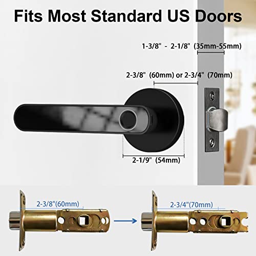 Dhiedas Fingerprint Door Lock, Keypad Door Lock With Handle, Biometric Door Lock, Smart Door Knob With Keypad Fingerprint App Key, Door Lock For Bedroom, Home, Office, Apartment, Closet, Pantry #TOP3